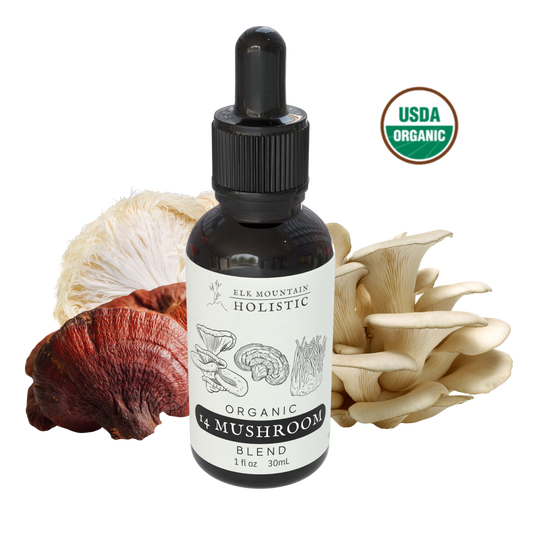 Organic 14 Mushroom Blend Tincture - Triple Extraction